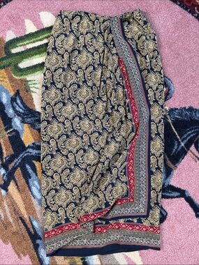 VINTAGE SILK SKIRT FULL LENGTH